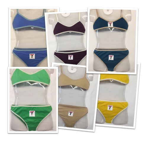 Conjunto Nena  Liso Pack X 3u  Talle-12 