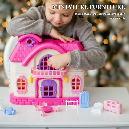 2 Columpios Para Casas De Muñecas: Colgantes En Miniatura A