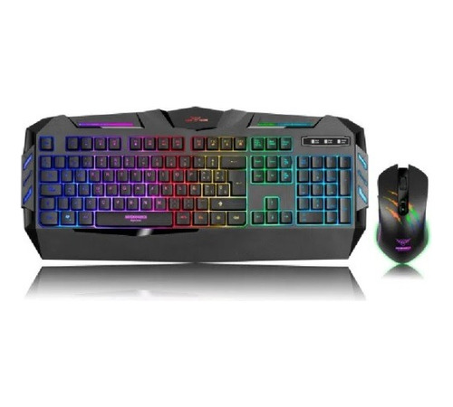 Kit Gamer Teclado + Mouse Micronics Spartano Mic-gt8855 Rgb