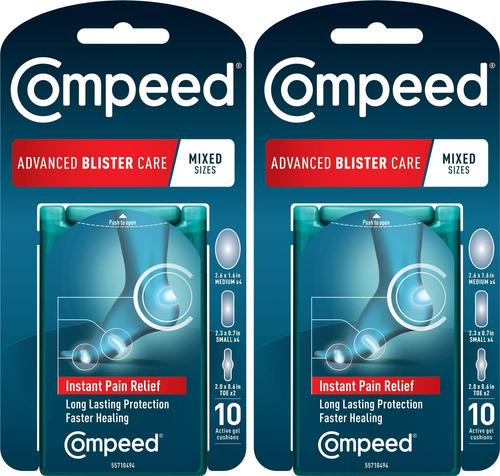 Compeed Advanced Blister Care, 10 Almohadillas De Tamaños Mi