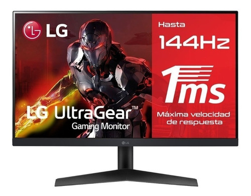 Imagen 1 de 5 de Monitor gamer LG UltraGear 24GN60R LCD 23.8" negro 100V/240V
