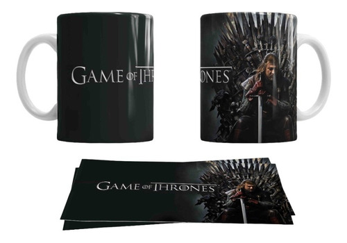 Taza Game Of Thrones Trono De Hierro / Cerámica 330 Ml.