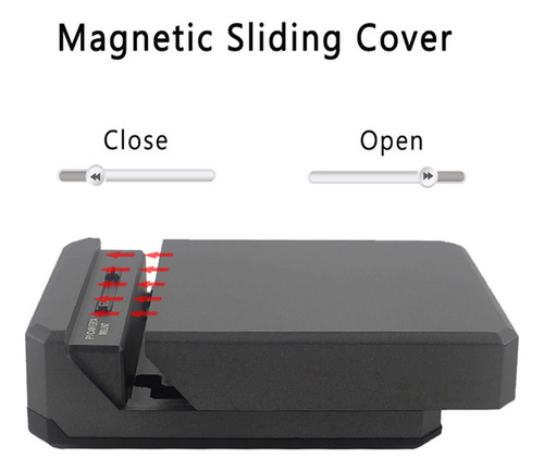 Para Raspberry Pi 4 Case Aluminium Metal Shell Sliding Magne