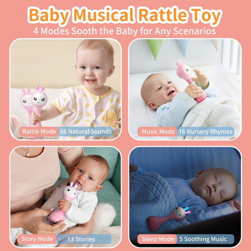 Brinquedos Musicais De Iluminação Baby Rattle Alilo Smart Bu