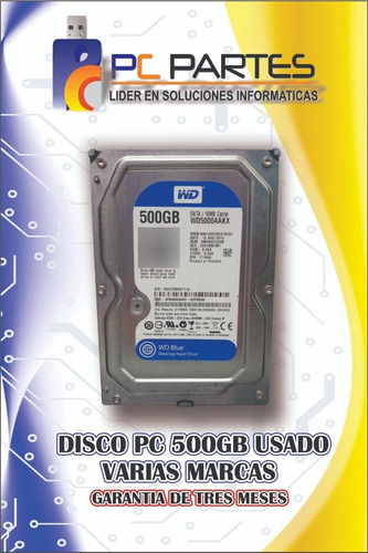 Disco Duro Pc 500gb Usado Varias Marcas
