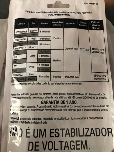 Imagem 3 de 4 de Filtro E Protetor Elétrico De Energia Linha 5 Tom Biv Usb