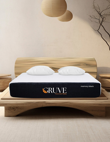 Gruve Sleep Colchón Memory Black King Size Color Blanco Blanco
