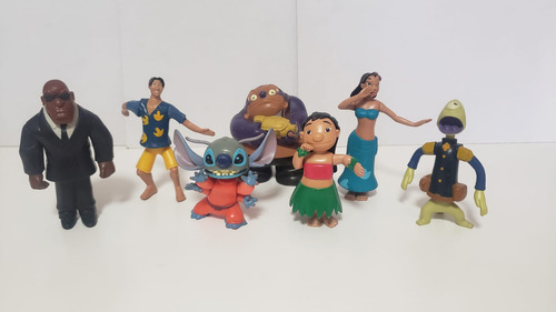 7 Figuras Lilo Y Stitch Año 2001 Mcdonalds Aliens, Hermana