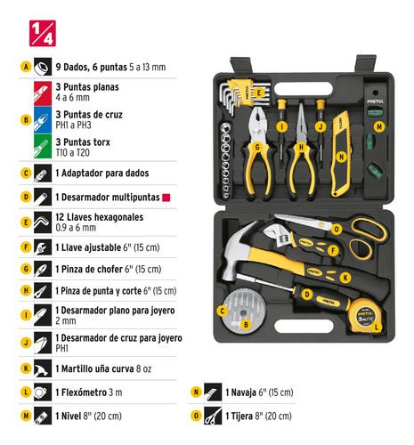 Juego De 42 Herramientas + Kit Rotomartillo 1/2 , 20v, 32