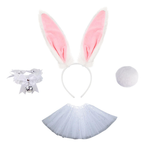 Conjunto De Cola De Diadema Con Orejas De Conejo De Pascua,