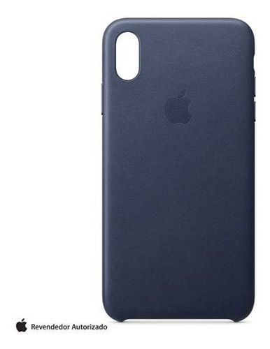 Funda protectora Apple MRWu2ZM de piel azul medianoche para iPhone XS