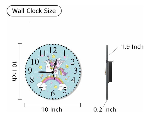 Keepsuper Hermoso Reloj De Pared De Dibujos Animados, Caball