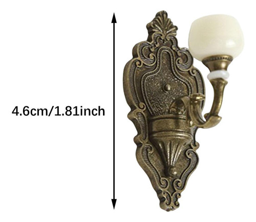 Lámpara De Pared En Miniatura Para Casa De Muñecas,
