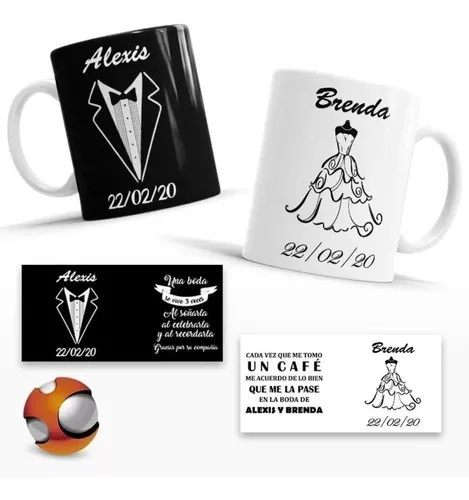 Regalo original - Tazas personalizadas novios - Taza