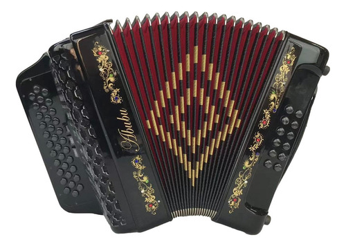 Abubu Acordeon De 34 Teclas 3412 Fbe (negro)