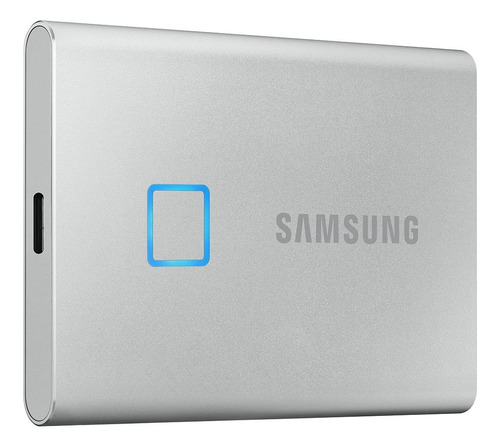 Disco sólido externo Samsung Portable SSD T7 MU-PC2T0 2TB prata