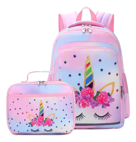 Mochila de unicornio para niñas, mochila escolar para niñas, mochila  escolar de unicornio para niñas, juego de mochila escolar para la escuela