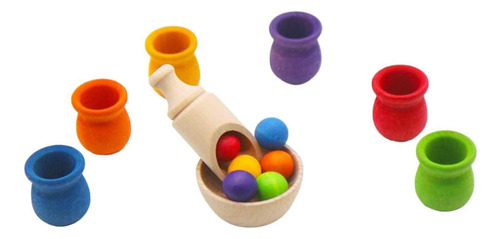 Bolas En Tazas Juguete Montessori Juguetes Educativos Que
