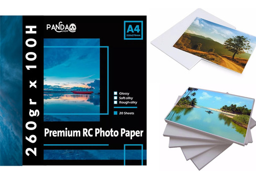 Papel Fotografico A4rc Microporo Fine 260gr Colores Vividos