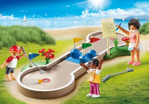 Playmobil Family Fun 70092 - Juego De Mini Golf Golfito - Pr
