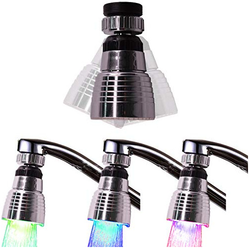 Luz De Grifo De Agua Led Sensible Temperatura De 3 Colo...