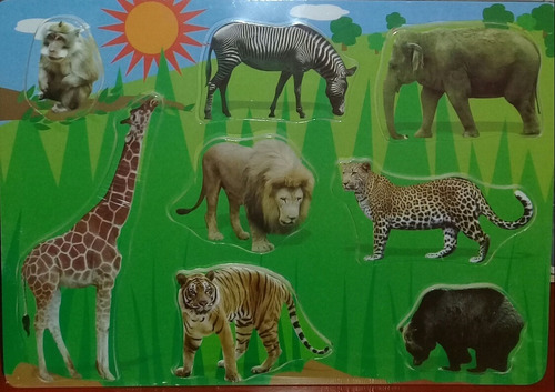 Dream Puzzle Animales Selva M192 30x21cm Encastre Edu