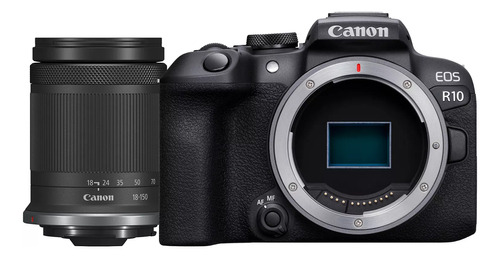  Canon EOS Kit R10 + RF-S 18-150mm F3.5-6.3 IS STM 5331C017 sin espejo color  negro