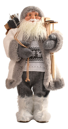 Santa Claus Muñeco De Nieve Figura Ornamento Navidad Casa