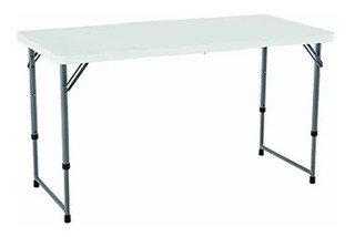 Mesa Plegable Lifetime 120 X 60 Cms Blanco Hueso Polietileno