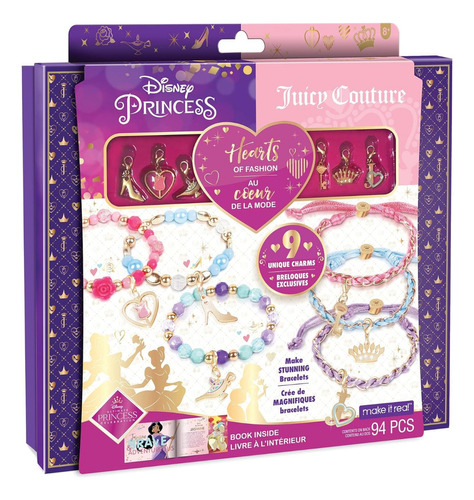 Disney Princesas Kit Fabricacion De Pulseras 94 Piezas