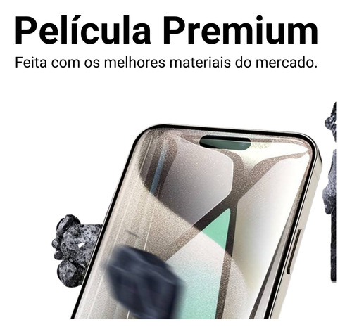 Kit Capa Magsafe +película3d Para iPhone 16 Pro Plus Pro Max