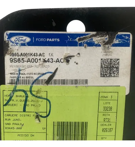 Alma Parachoque Dianteiro Ford Ecosport 04/08 9s65a001k43ac