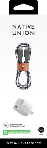 Cargador De Pared De 30w Con Cable Usb C A C Empaque Dañado Blanco
