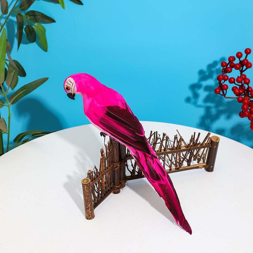 2 Piezas De Figuritas De Loros Artificiales, Accesorios Para