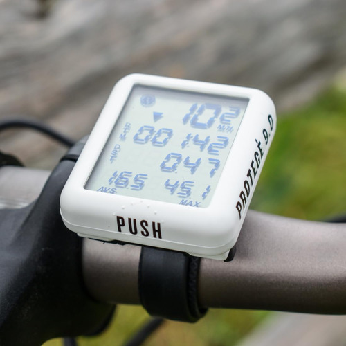 Ordenador De Bicicleta Planet Bike Protégé 9.0 Con Cable Blanco Tamaño Del Cuadro