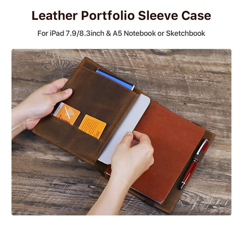 Funda Para Cuaderno, Bloc De Notas, Funda De Piel Para Cuade