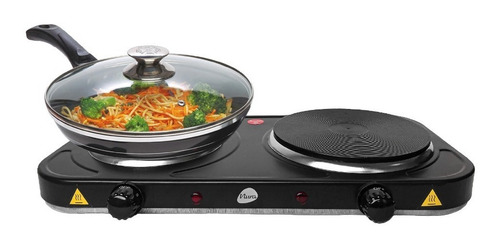 Anafe Electrico 2 Hornallas 2500 W Cocina Portatil En El Dia