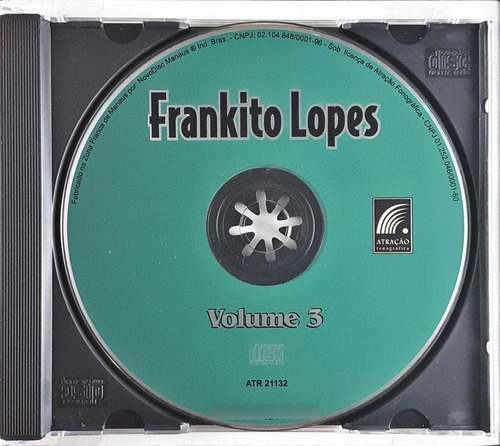 Cd Frankito Lopes - Volume 3 - Ec (Usado)