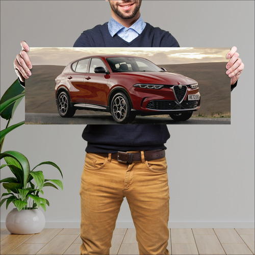 Cuadro 30x80cm Auto 2022 Alfa Romeo Tonale Ti Uk 482