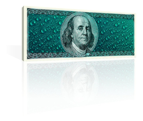 Cuadro Decorativo Canvas Monedas Dólar De Agua