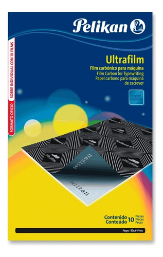 Carbónico Negro Oficio Sobre X10 Unidades Ultrafilm Pelikan