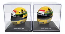Comprar 2 Minis Capacetes F1 - Ayrton Senna - 1u002F5 - 10x Su002F Juros