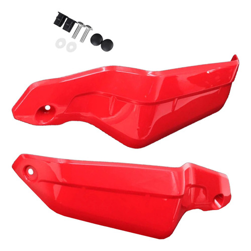 2 Protectores De Mano Para Motocicleta Aptos Para Honda Rojo