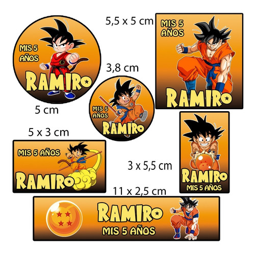 Kit 144 Stickers Dragon Ball Goku Anime Candy Bar Etiqueta | MercadoLibre Kit 144 Stickers Dragon Ball Goku Anime Candy Bar Etiqueta | MercadoLibre