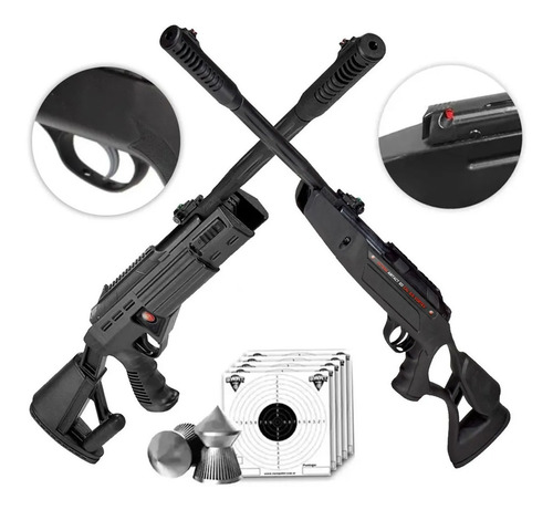 Imagen 3 de 10 de Rifle Nitro Piston Hatsan Airtact Tactico 800fps Silenciador
