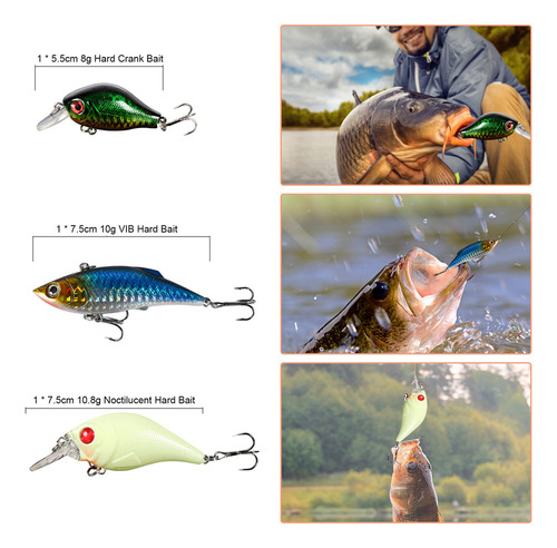 A Kit De Iscas De Pesca De Robalo E Truta, 94 Unidades