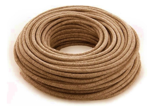 Cable Textil Yute O Arpillera X 100 Metros Vintage Retro
