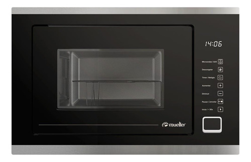 Forno Micro Ondas De Embutir Mueller 25l 127v Preto