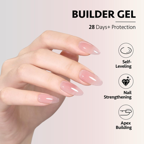 Set De Gel Constructor Gaoy, 6 Colores, Para Uñas, 7,3 Ml, S