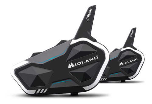 Auriculares Para Casco Moto Midland Bt Rush 3.5k Pack X2